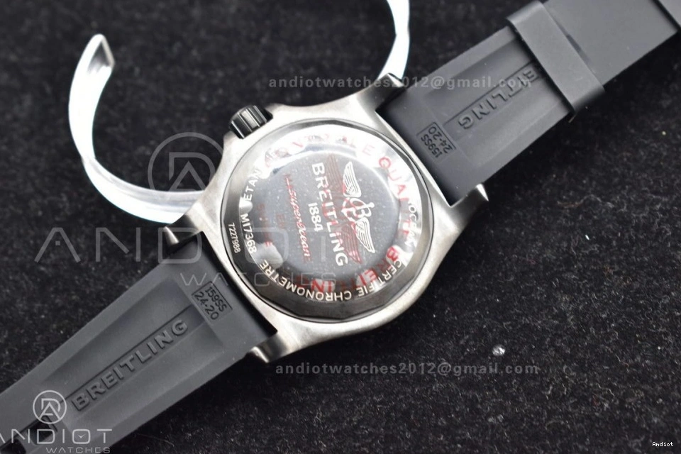 Automatic Strap Superocean Black 1:1 Bezel On Black Edition Dial Best A2824 Black TF 44 Rubber 0523